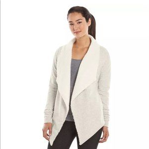 Gaiam Compass Sherpa Sweater Wrap Cardigan Large